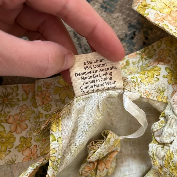 Oak Meadow tea dress in lemon - Picture 5 of 7